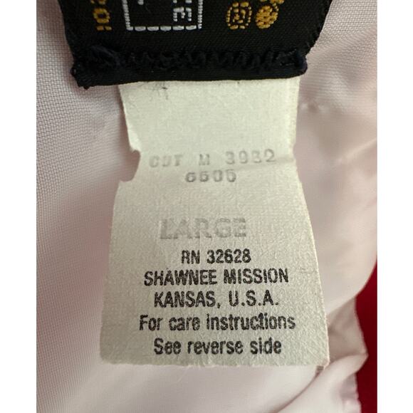 Swingster Vintage Winston Flashpoint Satin Bomber Jacket Embroidered Red USA - Picture 11 of 13